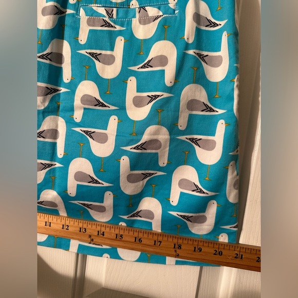 LOUDMOUTH LADIES Size 8 Bodega Bay Blue Teal Seagull Bird Whimsical Golf Skort - Picture 11 of 12